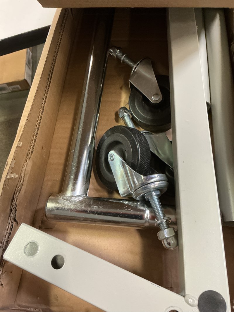 Condition photo showing Good Condition for Simple Houseware Industrial Grade Z-Base Garment Rack  400lb Load with 62 Inch Extra Long bar  Silver