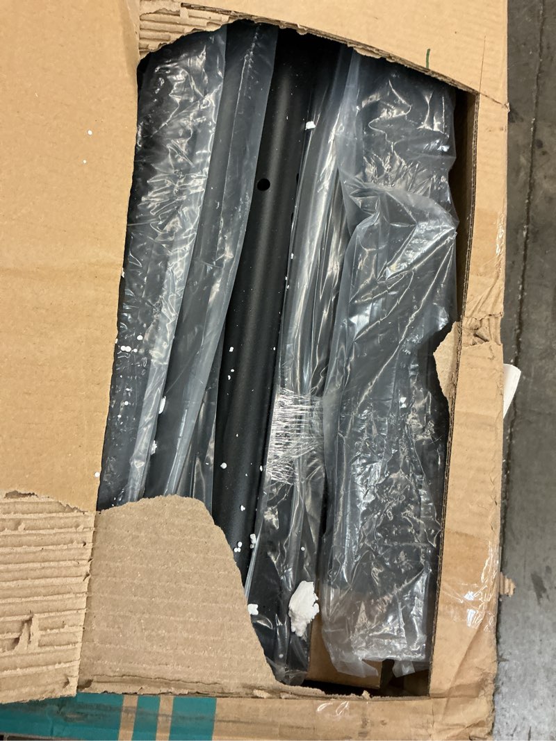 Condition photo showing As Is for VECELO Loft Bed Twin Size with Desk, Metal Bedframe with Removable Ladder and Safety Guardrail, No Box Spring Needed, Space Saving, Noise Free, Dark Black