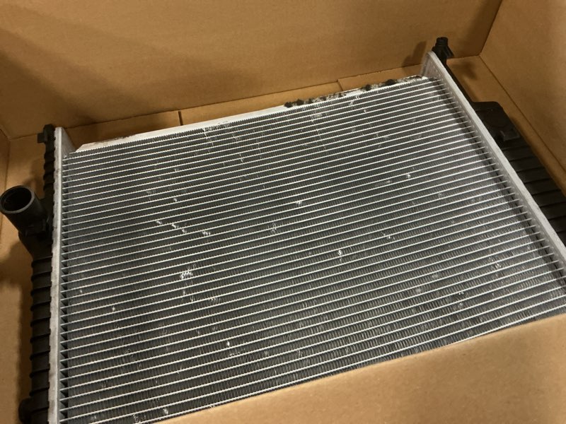 Condition photo showing As Is for yitamotor radiator compatible with 2018 2019 2020 2021 2022 2023 2024 subaru crosstrek h4 2.0l 2.5l, 2017-2023 impreza h4 2.0l 18-24 subaru crosstrek h4 2.0l 2.5l cu13748