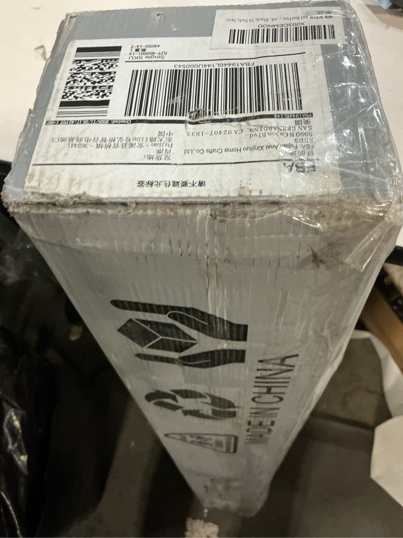 Condition photo showing As Is for Metal Bed Frame,Twin Size Bed Frame with Storage Space,Heavy Duty Sturdy Mattress Foundation,Easy Assembly,No Box Spring Needed, Black,14 Inch,Twin