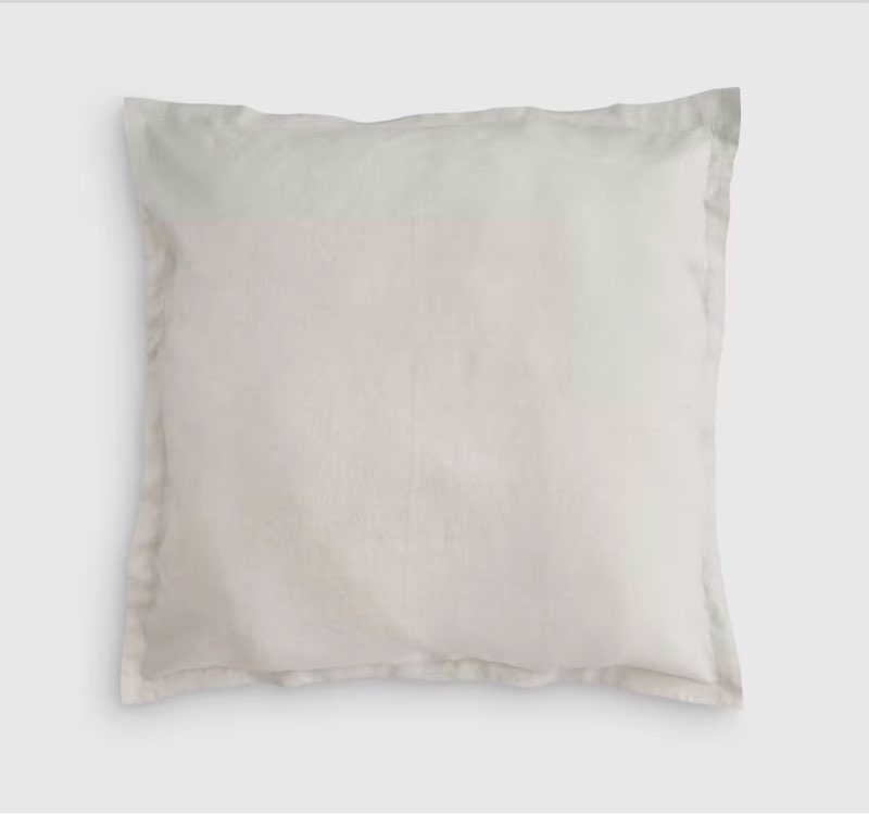 quince 100% linen euro sham 26”x26” sand