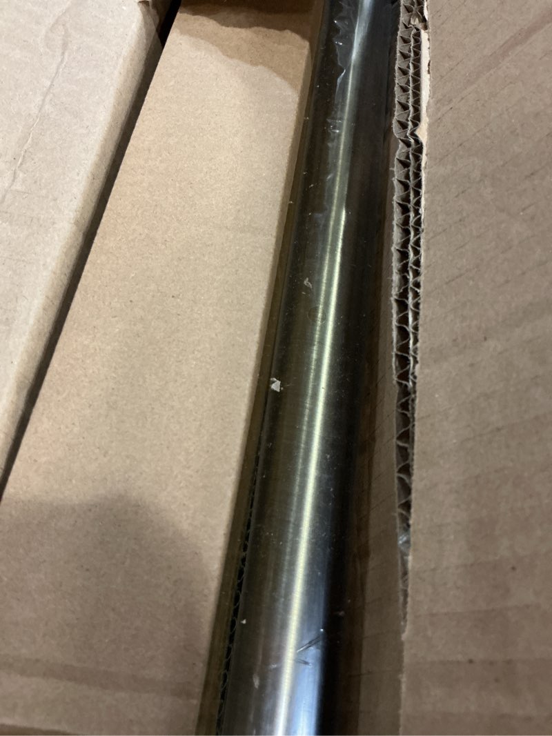 Condition photo showing New/Like New for antique bronze bay window curtain rods with aluminum end cap finials and brackets,adjustable 36-72 inch center rod for windows (24-68’’), 20-36 inch side rods for windows (16-32’’) 20-36"&36-72"&20-36"(3 sided) antique bronze