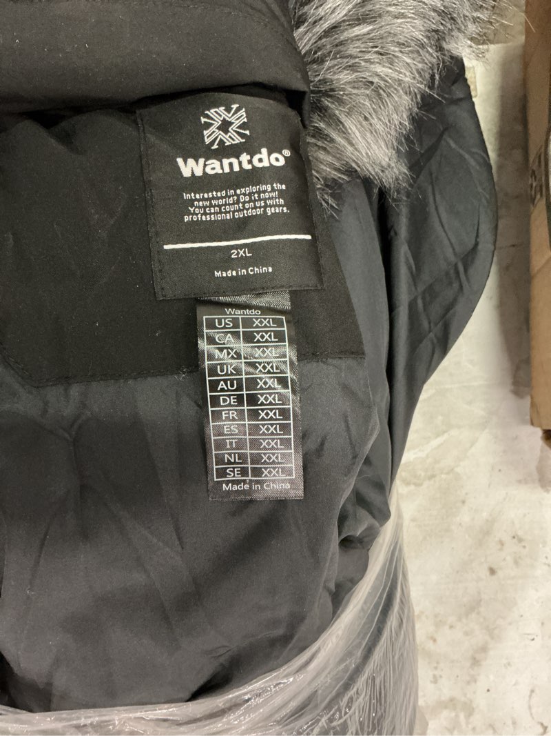 Condition photo showing Good Condition for wantdo women's winter jacket hooded winter coat heavy puffer coat with hood black 2xl