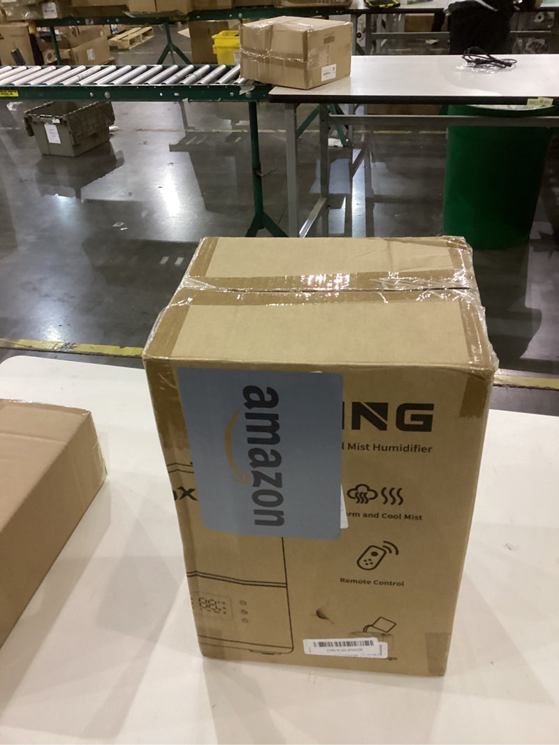 Condition photo showing New/Like New for BOXING Warm and Cool Mist Humidifiers for Bedroom Large Room Home,Air Humidifier with Remote,Top Fill Ultrasonic Diffuser Humidifier with humidistat,Quiet Sleep,Timer,Auto Shutoff,BPA-Free,Filter,4.5L