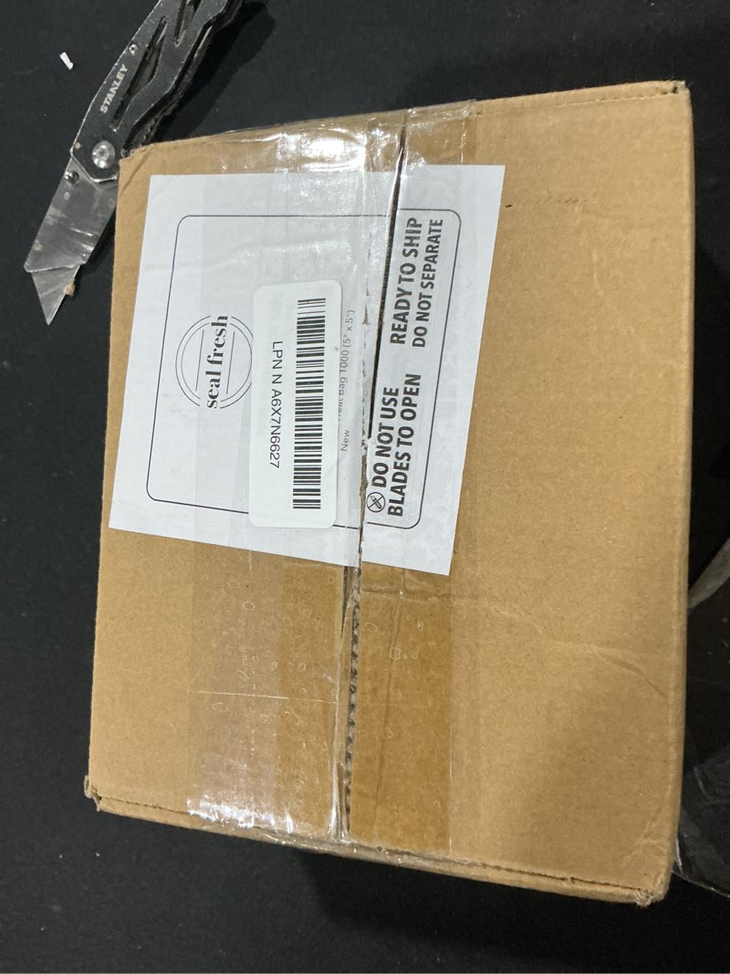 Condition photo showing New/Like New for Seal Fresh Self Sealing Cellophane Bags - 5" x 5" (1000 Count) - Clear Plastic Resealable Cello Bag 