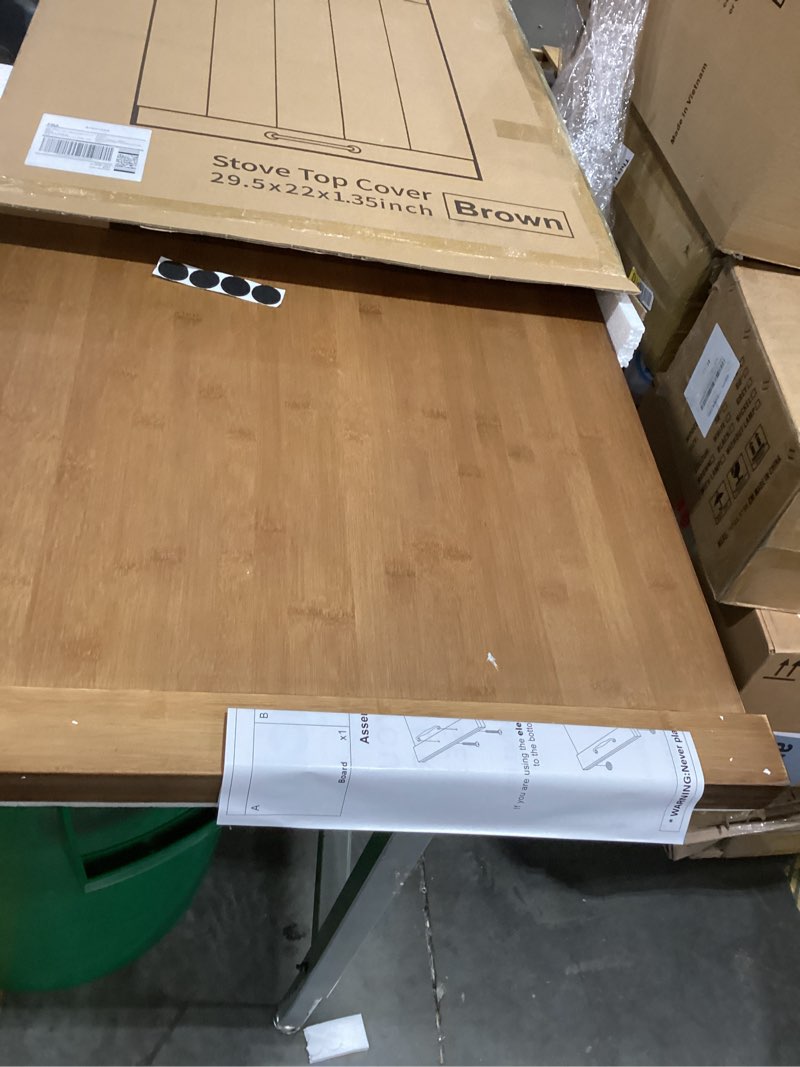 Condition photo showing Good Condition for gashell noodle board stove cover with handles, multiple stove top cover board for electric/gas stove top(retro brown)