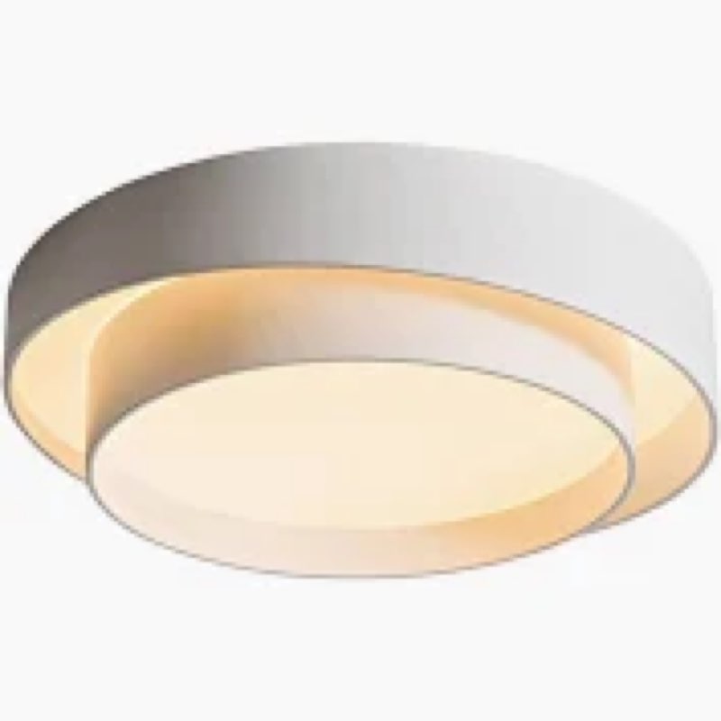LQZCXMF Simple Style Ceiling Lamp Decorative LED Three-Color Dimming Close to Ceiling Light Flush Mo