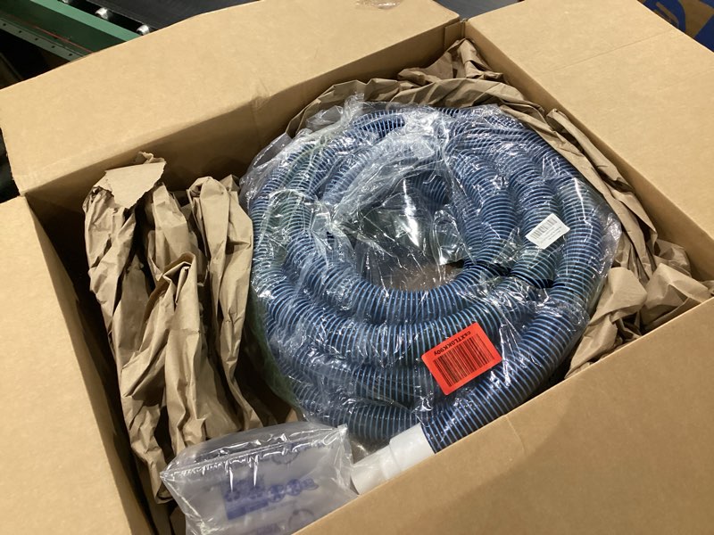 Condition photo showing New/Like New for 36 foot pool vacuum hose with swivel cuff 1-1/2" for above ground and inground pools heavy duty manual swimming pool cleaner hose