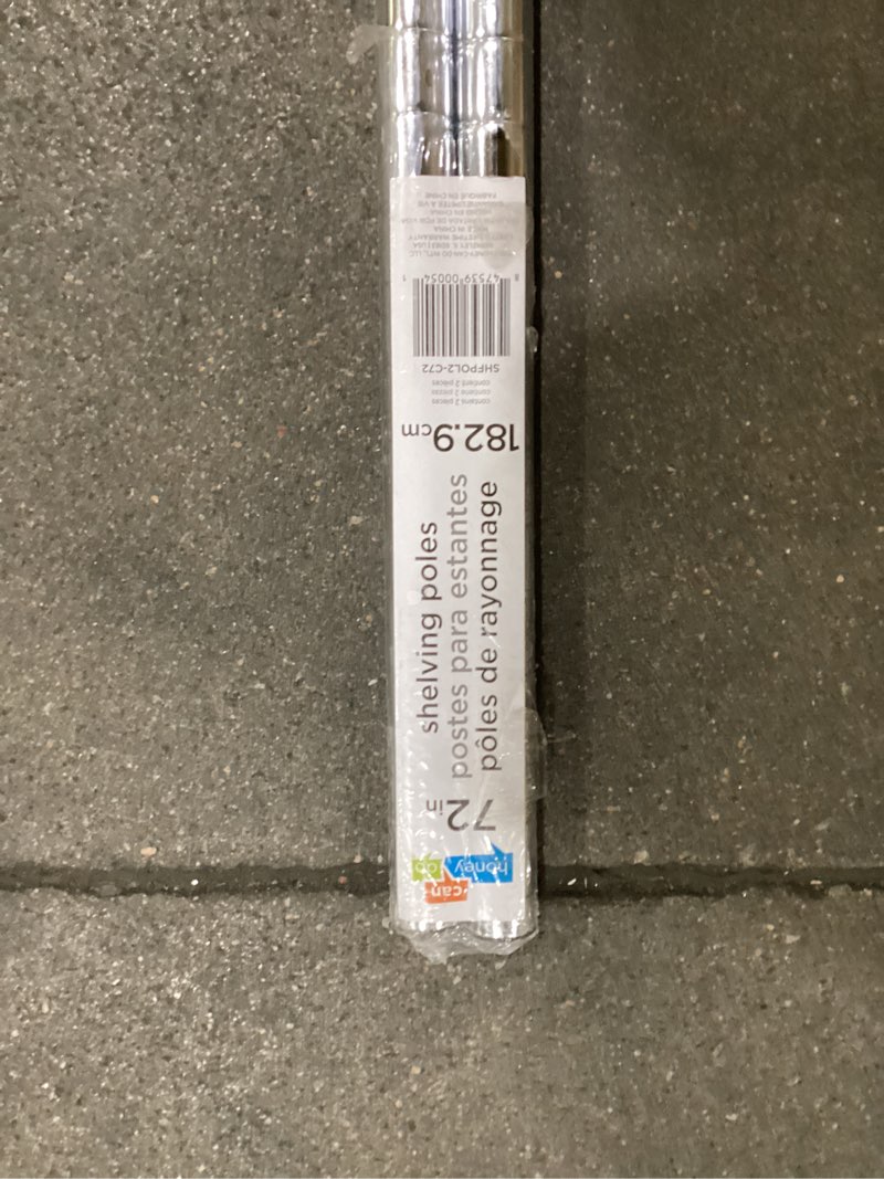 Condition photo showing New/Like New for Honey-Can-Do 2-Pack Shelf Poles with Leg Levelers