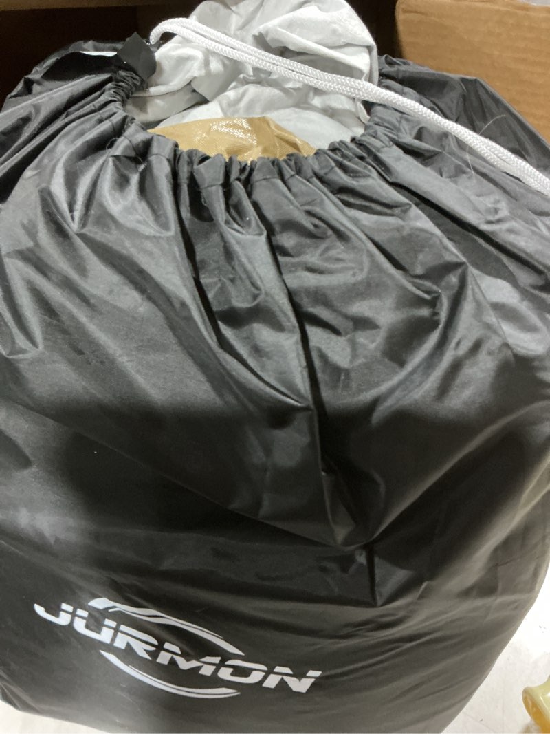 Condition photo showing As Is for heavy duty outdoor car cover custom fit for 2014-2026 chevy suburban,windproof all weather waterproof sun rain uv dust snow protection outdoor car covers custom fit chevy suburban brown
