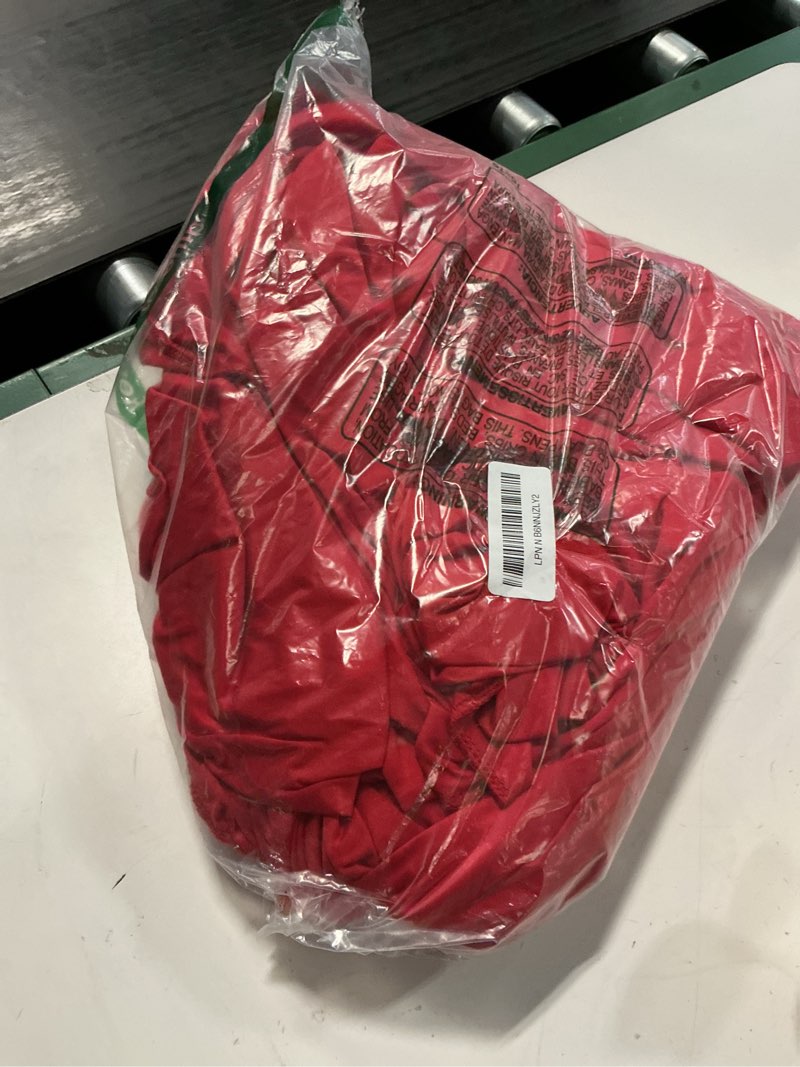 Condition photo showing As Is for 10 ft x 8 ft Wrinkle Free Backdrop Curtain for Parties, Polyester Light Blue Photo Backdrop Drapes for Birthday Wedding Party Baby Shower Photography 5'(W) x 8'(H), 2 panels 