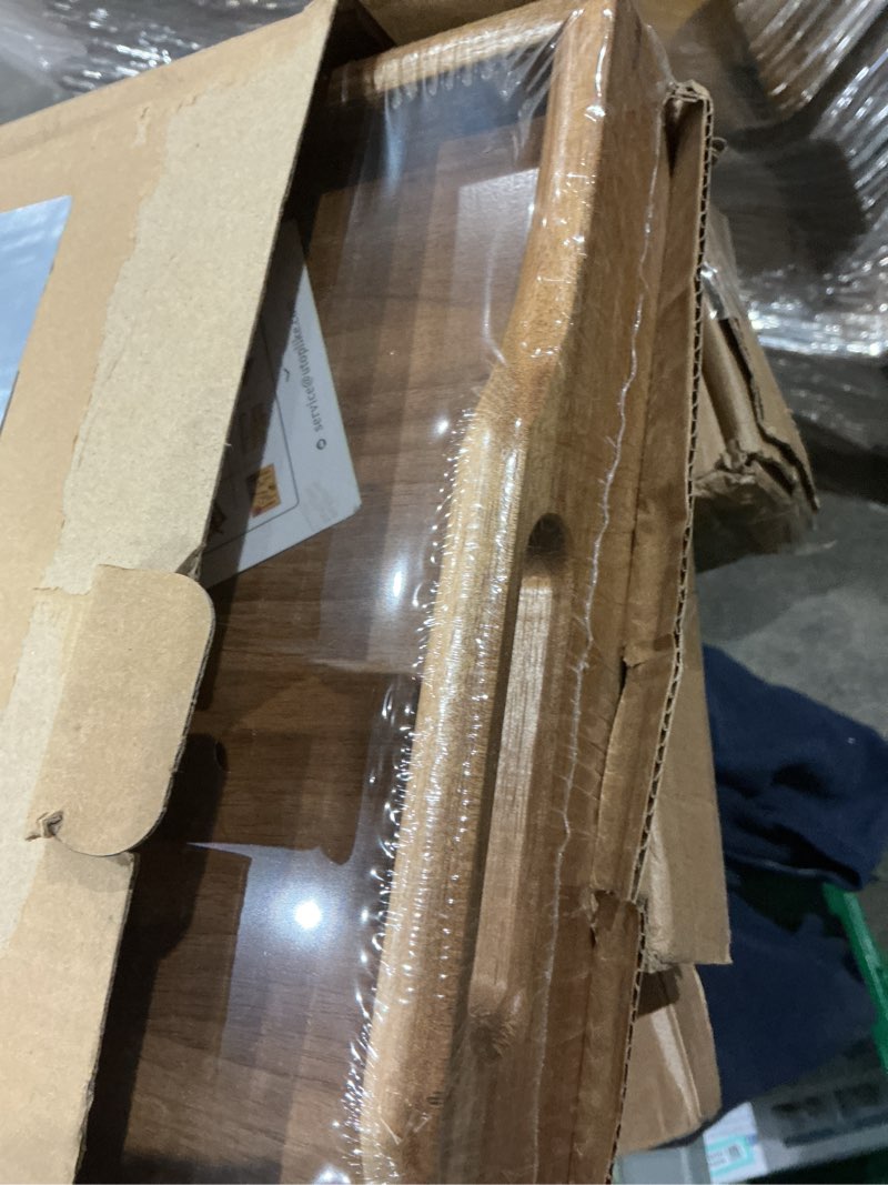 Condition photo showing New/Like New for Utoplike Acacia Bed Tray Table for Eating, Large Breakfast Tray with Folding Legs, Wood Serving Trays for Laptop Working