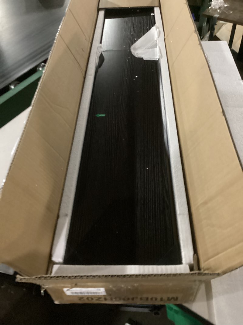 Condition photo showing Good Condition for DINZI LVJ Long Wall Shelves, 47.3Inch Wall Mounted Shelves Set of 2, Extra Large Wall Storage Ledges with Sturdy Metal Brackets for Living Room, Bathroom, Bedroom, Kitchen, Espresso