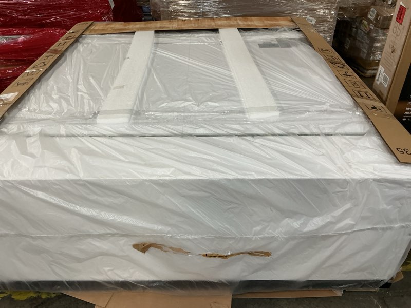 Condition photo showing Good Condition for Commercial Beverage Refrigerator, 75" W 60 Cu. Ft. Commercial Drink Fridge, Display Refrigerator with 3 Glass Door, Commercial Display Fridge with 12 Adjustable Shelves, for Shop, Restaurant, Bar Black 75"W 60 Cu. Ft.