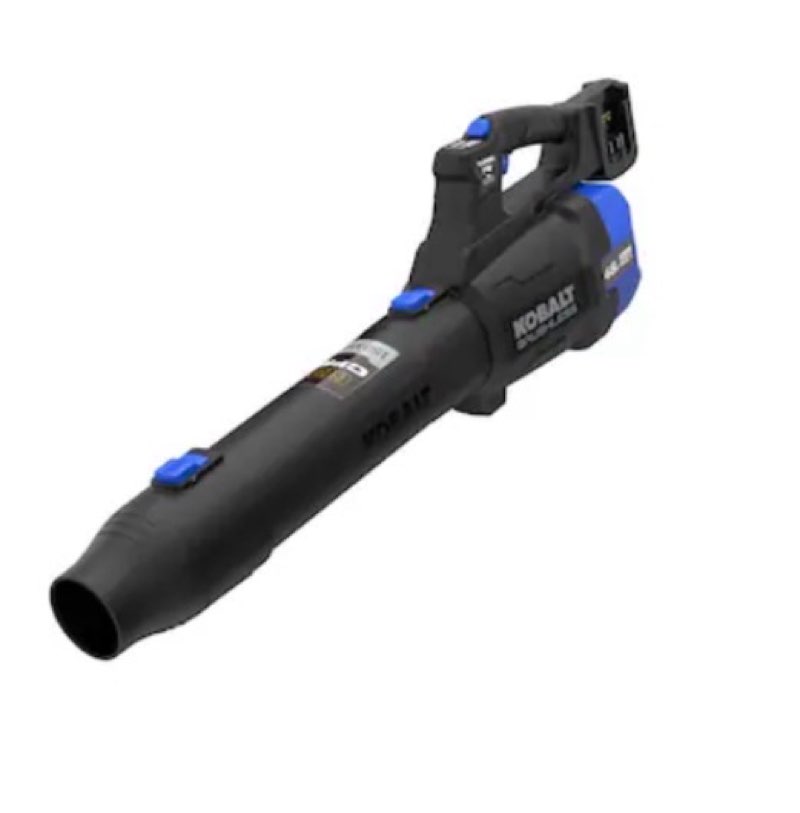 kobalt 24-volt 600-cfm 150-mph battery handheld leaf blower battery not included charger not included