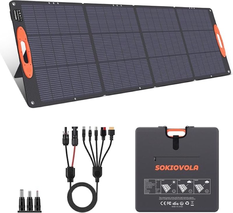 Portable Solar Panel for EF/Jackery/Bluetti/Anker Power Station 20V
