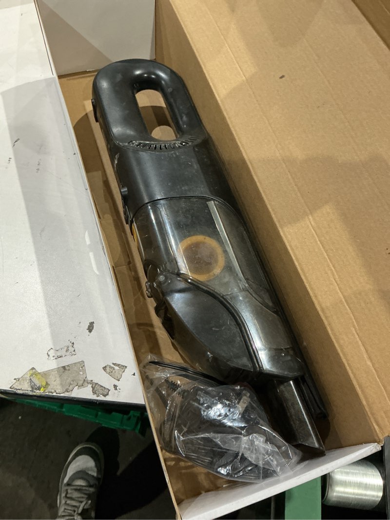 Condition photo showing As Is for shark ultracyclone pet pro plus cordless hand vacuum, powerful suction, handheld vacuum for car & home, pet power brush, crevice tool, scrubbing brush, xl dust cup, black, ch951