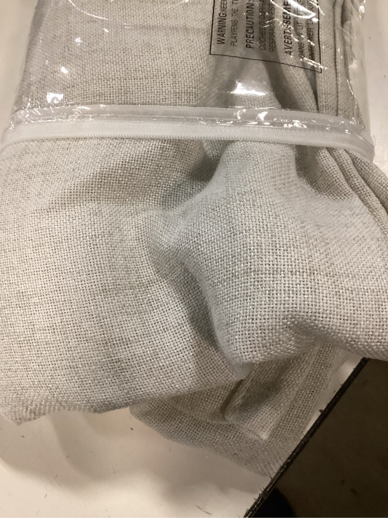 Condition photo showing Good Condition for driftaway double layer linen blackout tie up curtains thermal insulated fully lined balloon roman shade bathroom window adjustable rod pocket for small window 31 inch by 47 inch ivory cream ivory cream 31"w x 47"l (pack of 1)