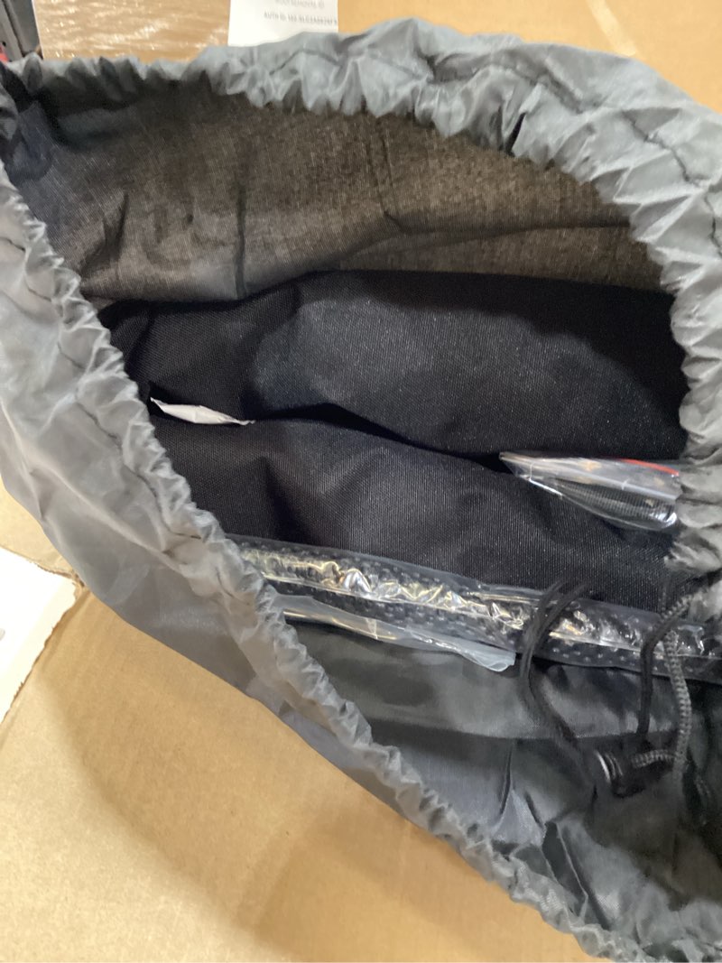 Condition photo showing Good Condition for rooftop cargo carrier bag, wildroad 15 cubic feet 600d ultra anti-tear fabric waterproof car roof bag, soft-shell roof bag with storage bag, anti-slip mat and 6 door hooks fits car with/without racks