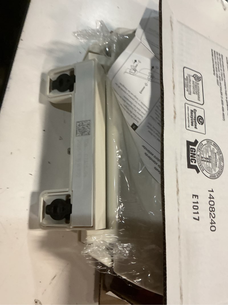 Condition photo showing As Is for kohler k-7315-96 cachet quick-release elongated toilet seat, quick attach hardware, easy to clean, color-matched plastic hinges, biscuit