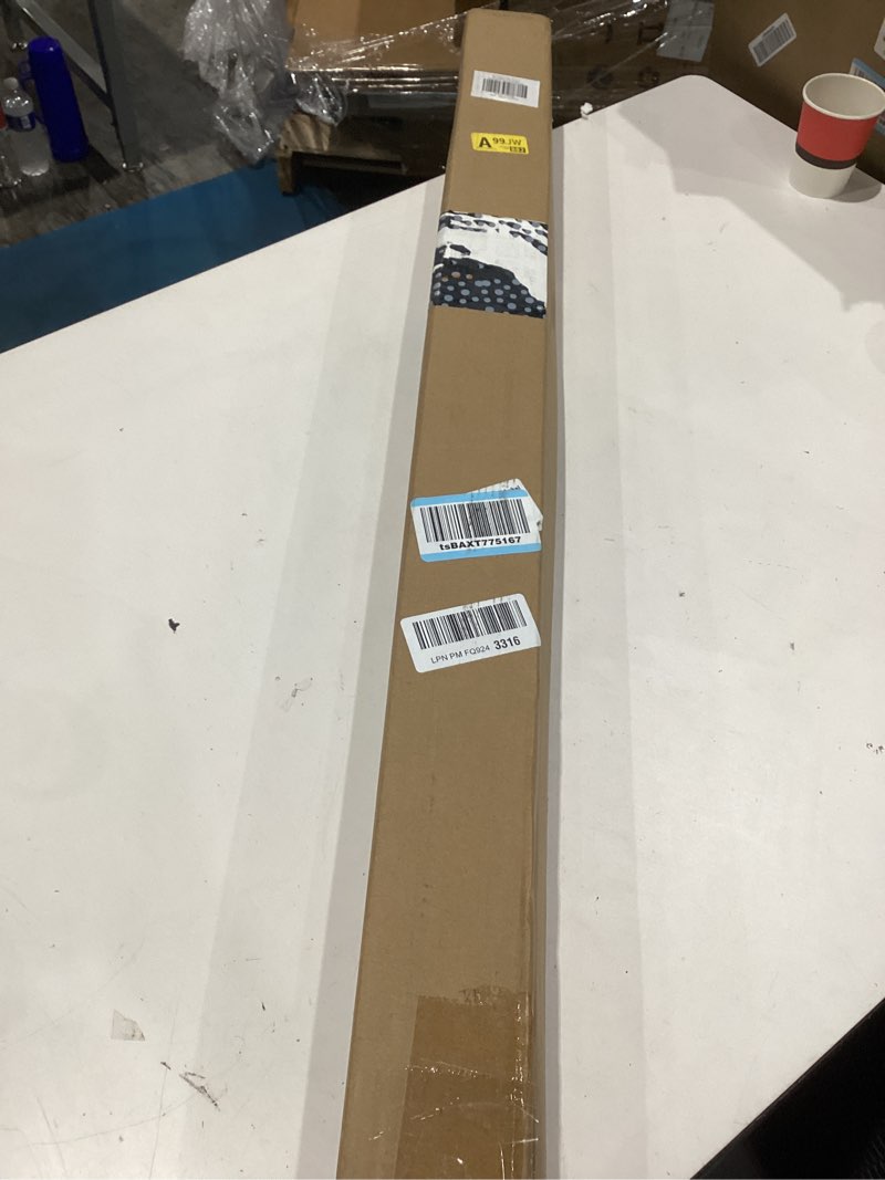 Condition photo showing New/Like New for lazblinds no tools no drill cordless roman shades for windows, blackout thermal insulated uv blocking window blinds, room darkening fabric blinds for indoor windows, 40'' w x 64'' h, off white blackout - off white 40" w x 64" h