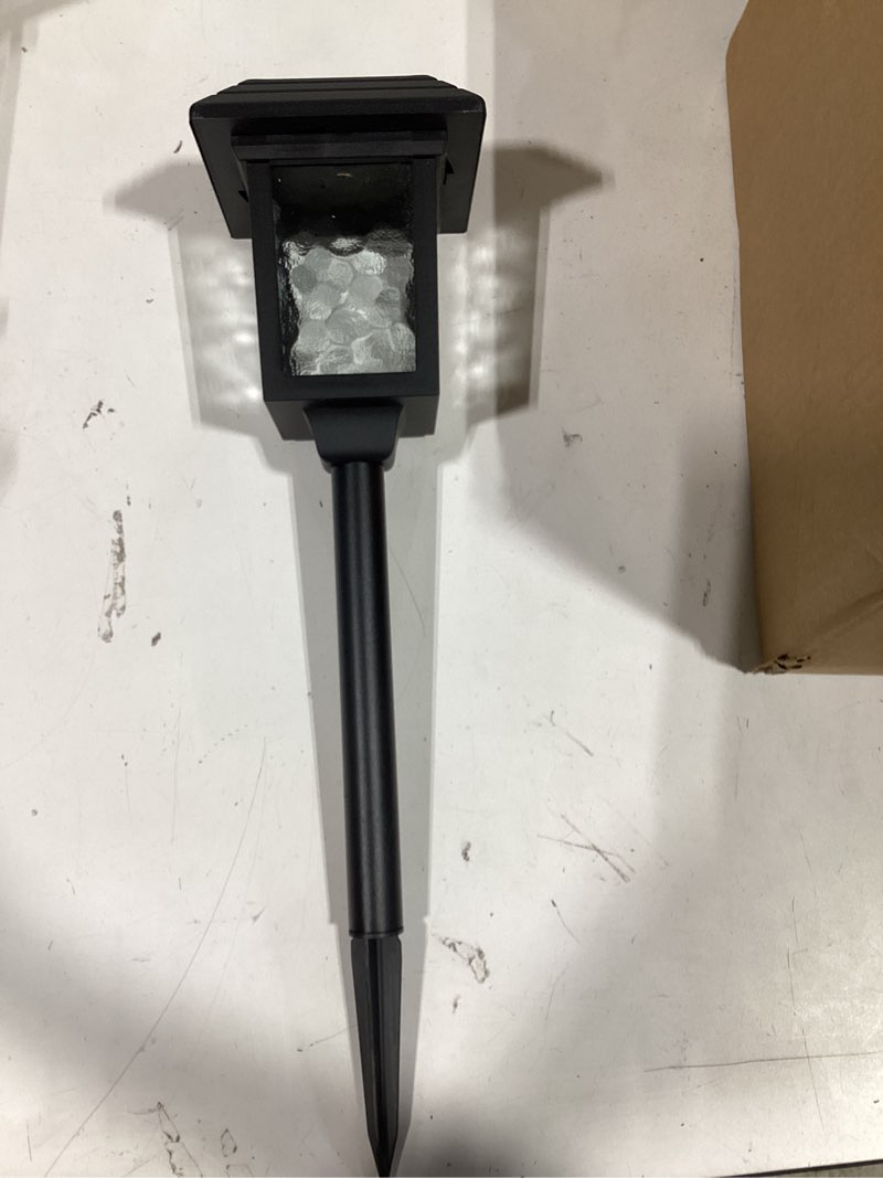 Condition photo showing Good Condition for harbor breeze 15lm solar path light 15 -lumens black solar led outdoor path light 3000-k