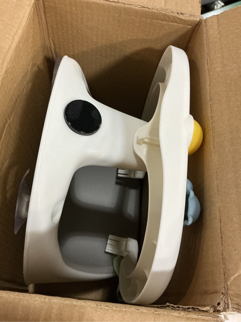 Condition photo showing Good Condition for Baby Bath Seat for Babies 6 Months & Up - Bathtub Seats for Babies Sitting Up with Rinse Cup, Non-Slip, Comfortable, Infant Bath Essentials, Gray Grey