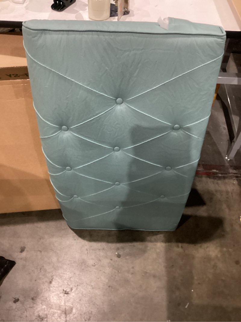 Condition photo showing As Is for simalir to not exact zzyy bedside cushion bed backrest linen headboard cushion support reading pillow bolster for twin full queen king daybed bed bunk bed removable washable,blue,35.4\\\"/90cm(single)