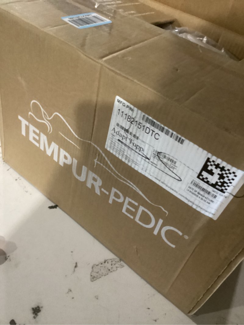 Condition photo showing New/Like New for tempur-pedic tempur-adapt + cooling 3-inch twin mattress topper medium luxury premium foam, washable cover, medium cooling topper,white twin 3" + cooling