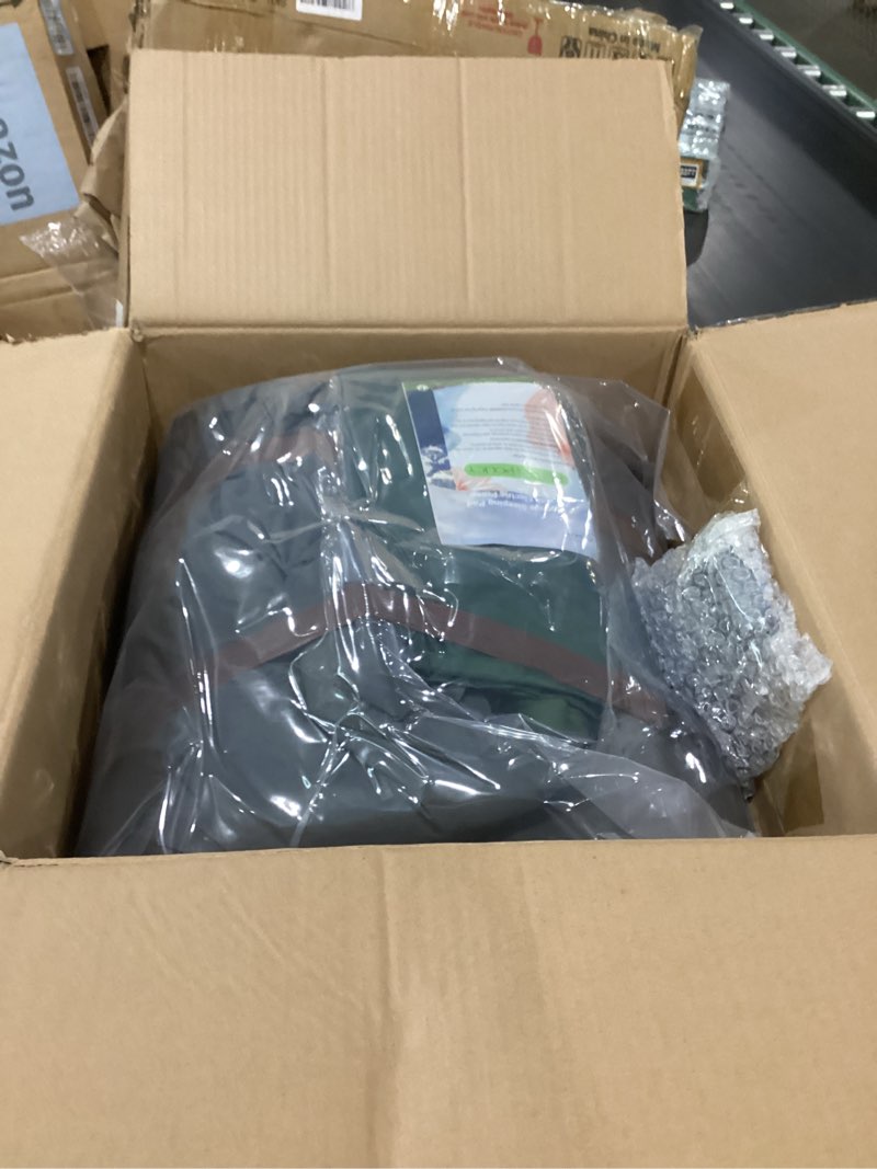 Condition photo showing New/Like New for Elegear Air & Foam Self Inflating Sleeping Pad, Built-in Electric Pump 4" Ultra-Thick Memory Foam Camping Mattress with Pillow Double Camping Pad 4-Season R-value 9.5 Camp Mat for Car/Traveling - Full Army Green+pump Full