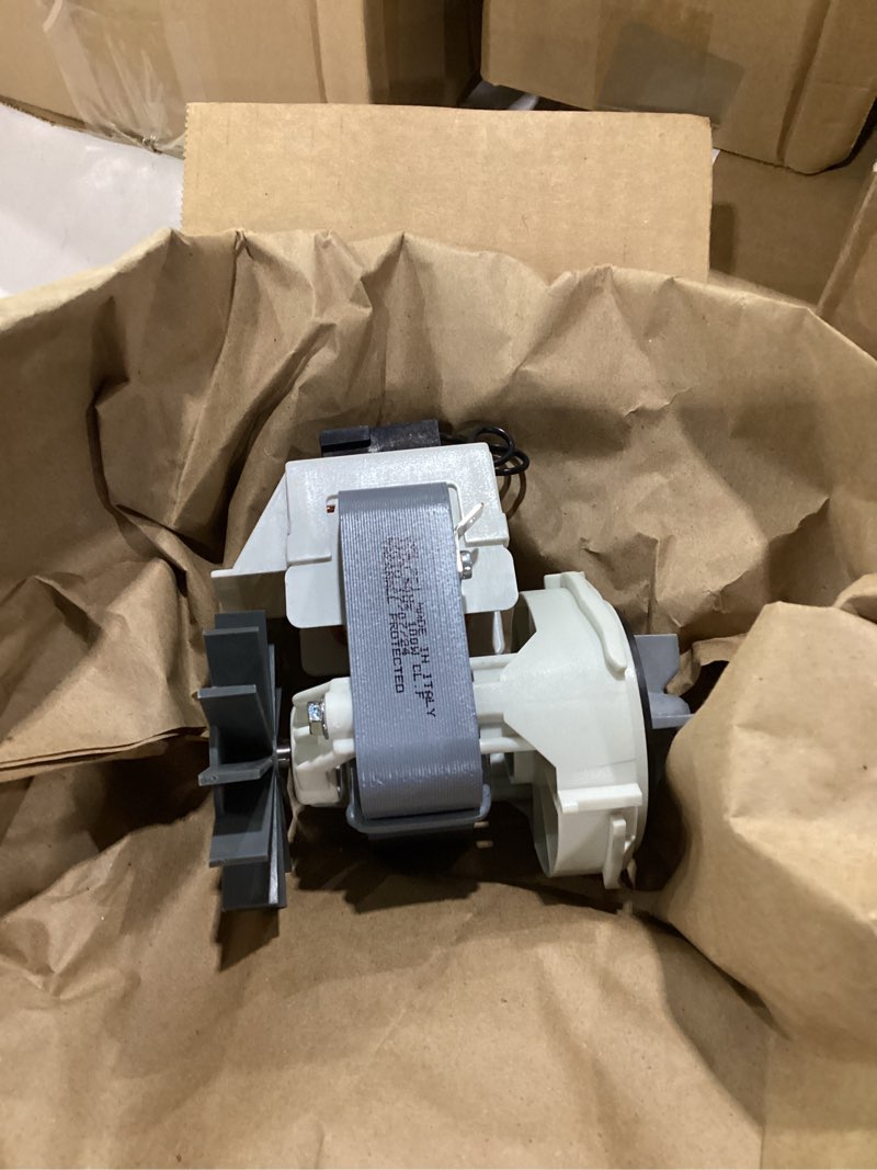 Condition photo showing As Is for automatic washer pump kit and fuse 479595 for fisher & paykel washers - oem washing machine replacement part 479595 (8” x 7” x 5”) for certain fisher & paykel washing machine models
