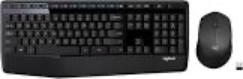 Logitech MK345 Wireless Keyboard and Mouse Combo with Palm Rest, 2.4 GHz USB Receiver, Compatible with PC, Laptop, Black 1