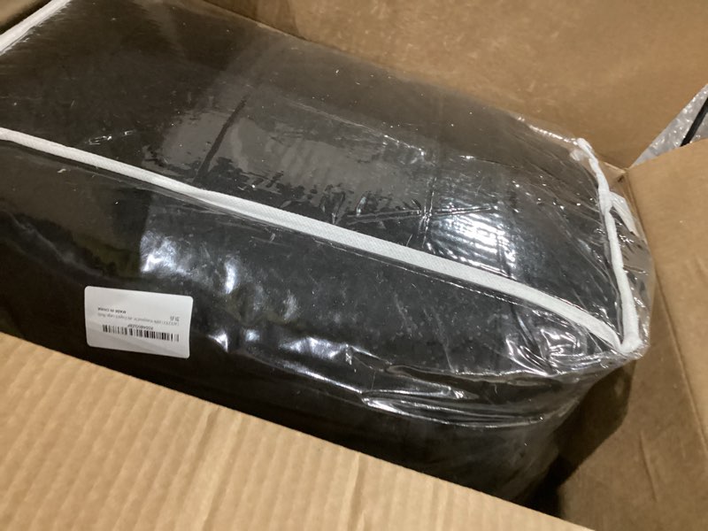 Condition photo showing As Is for TAOCOCO 100% Waterproof Sectional Couch Covers L Shaped Sofa Covers 3pcs Chaise Lounge Cover for Pet Kids, Reversible Couch Covers for Sectional Sofa Ottoman with Elastic Straps(X-Large, Black) Black X-Large