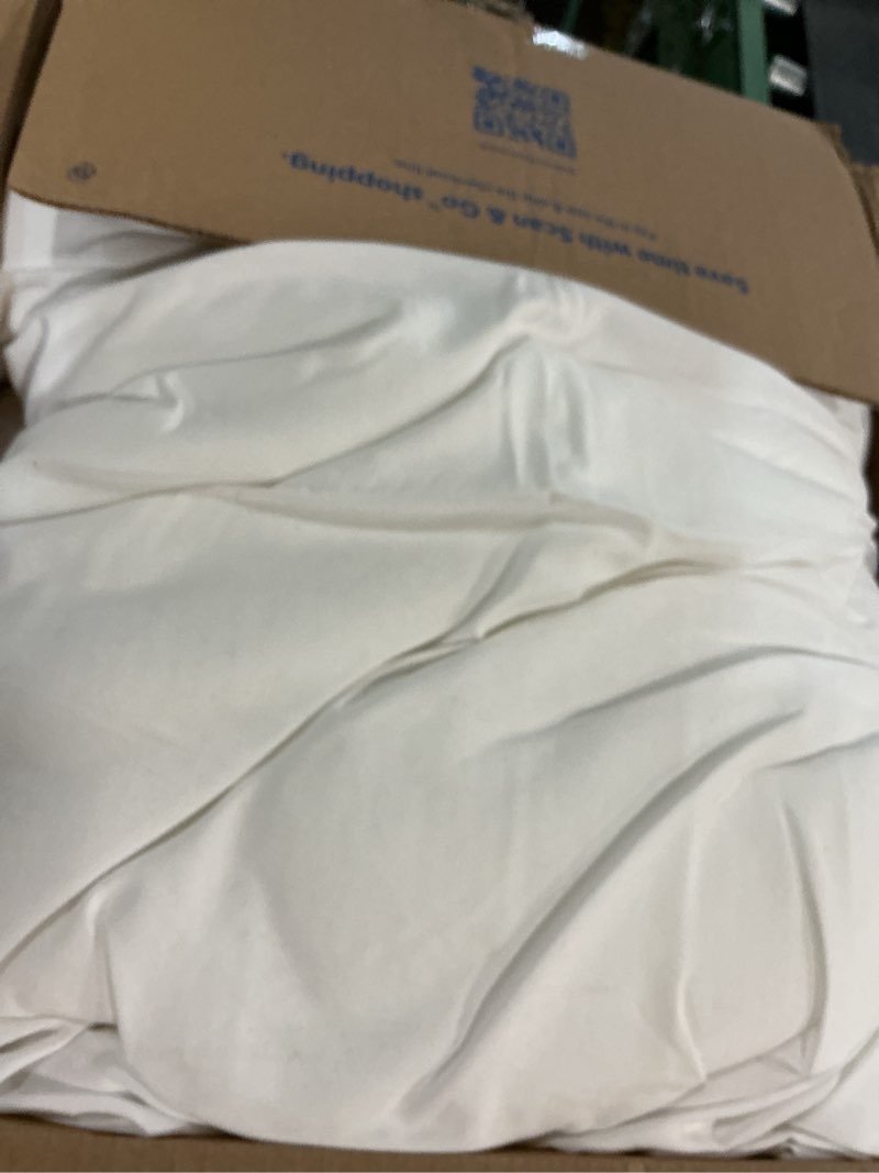 Condition photo showing As Is for anluoer twin comforter set 5 piece, white bed in a bag with all season ruffle shabby chic bedding sets with 1 comforter, 1 pillow sham, 1 pillowcase, 1 flat sheet white-ruffle twin