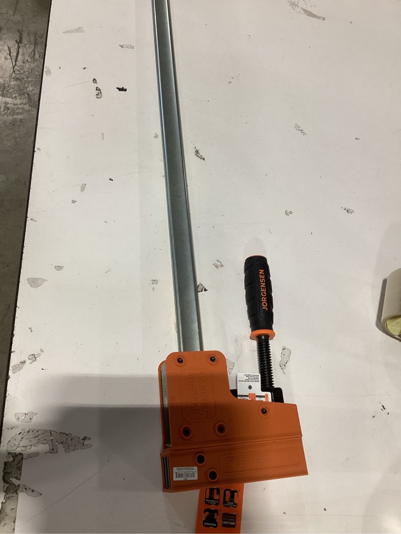 Condition photo showing As Is for jorgensen 12-in 600-lb bar clamp