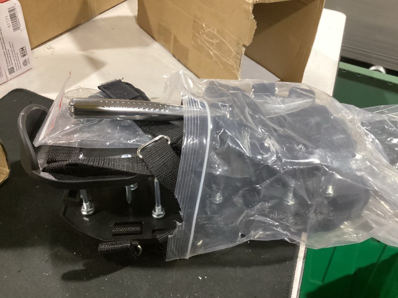 Condition photo showing Good Condition for lawn aerator shoes free-installation grass aeration shoes with stainless steel shovel, heavy duty lawn aerator spike shoes lawn aeration tool with hook & loop strap for yard & patio black