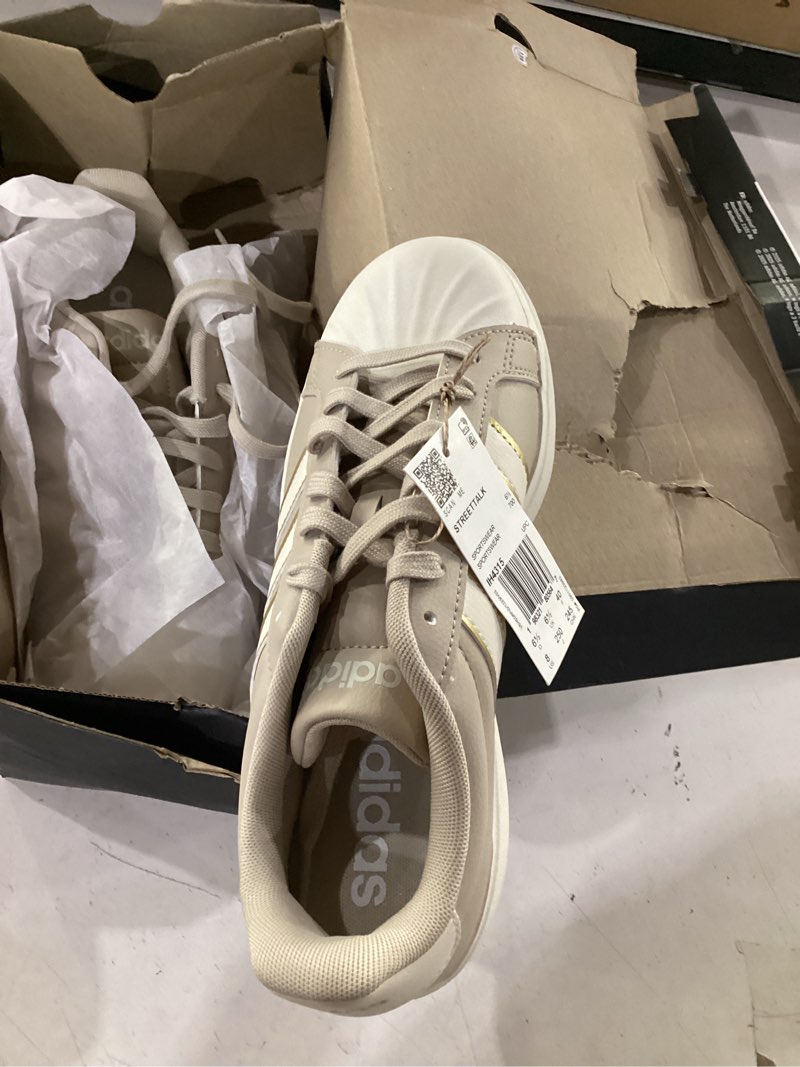 Condition photo showing Good Condition for adidas women's streettalk shoe 8 wonder beige/off white/gold metallic