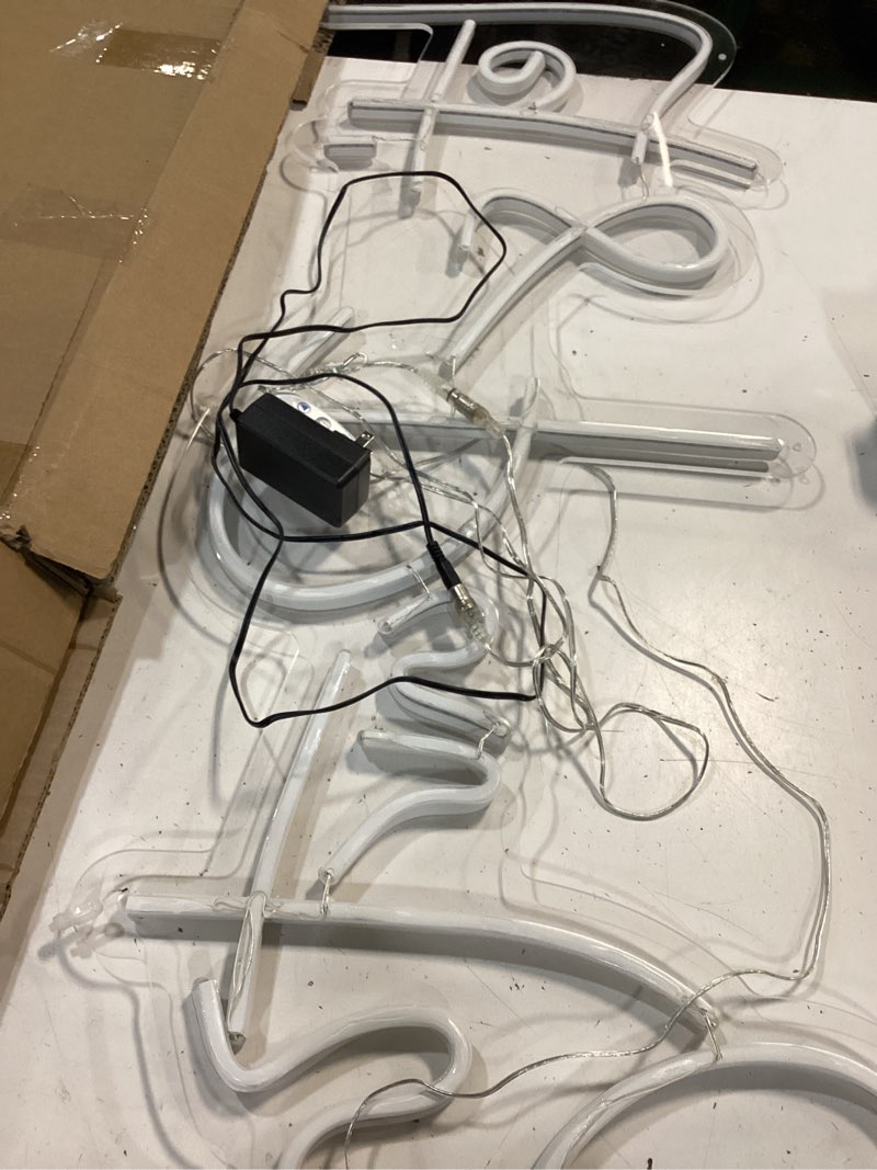 Condition photo showing Good Condition for divatla super large neon sign - 'let's party' for engagement, prom, wedding & more - dimmable, warm white super large lets party neon sign