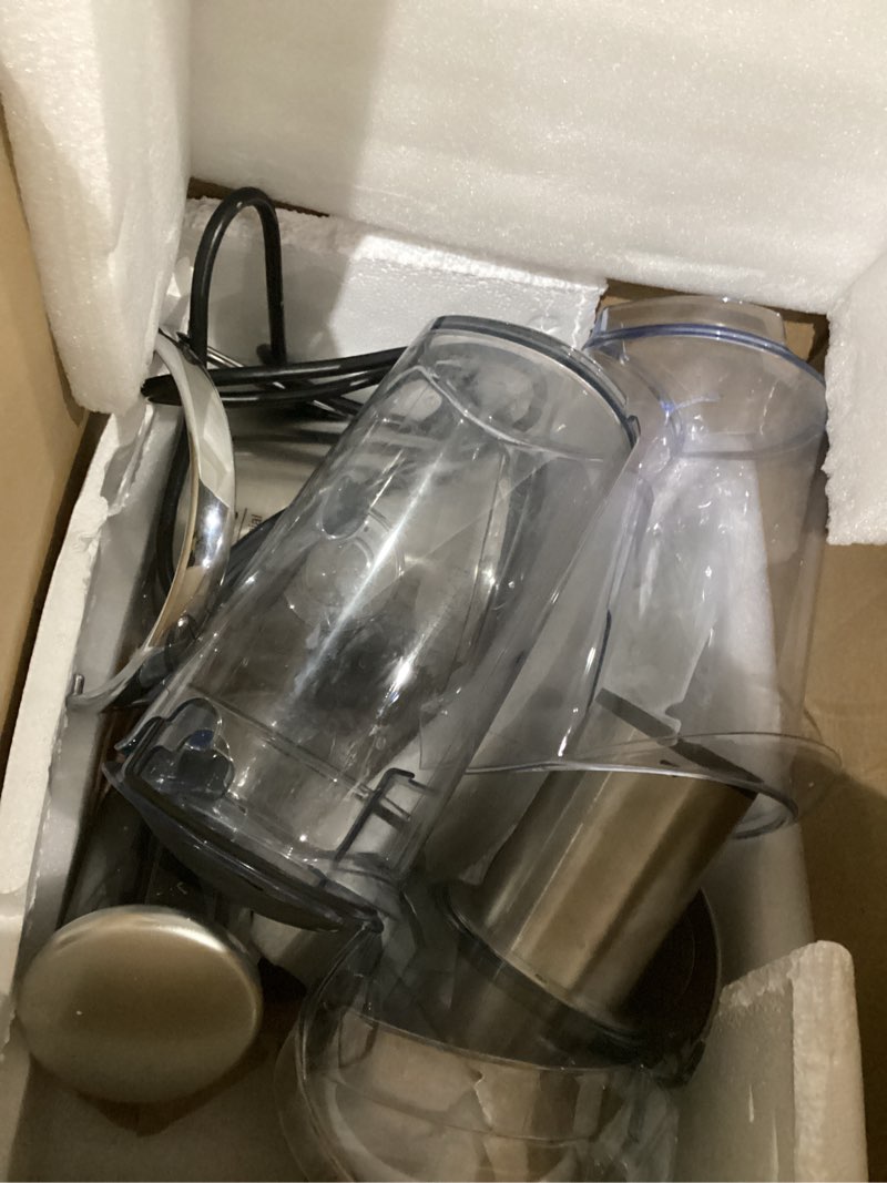 Condition photo showing As Is for Breville Commercial CJE830BSS1BNA1 Juice Fountain XL Pro Centrifugal Juicer Machine, 70 oz Jug, Brushed Stainless Steel