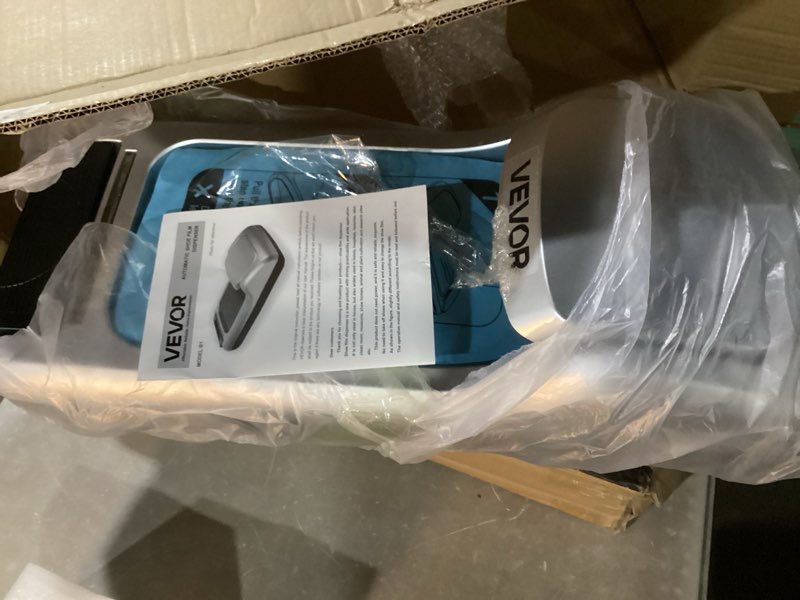 Condition photo showing As Is for miumaeov shoe film machine 22.83x9.45x5.91 automatic shoe cover dispenser portable disposable overshoe dispenser with 1 roll of 600 pieces of film for home, office, company and carpet floors