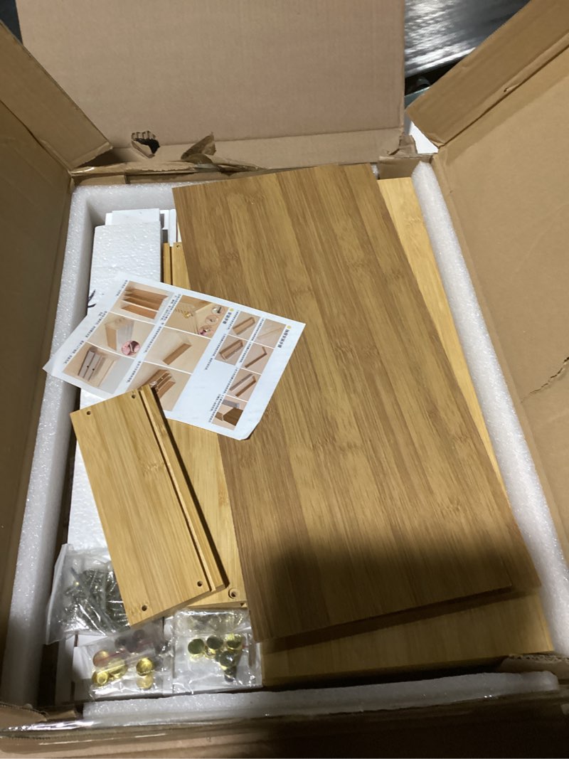 Condition photo showing Good Condition for YYW Small Kitchen Pantry Sideboard, Counter Cabinet with Transparent Acrylic Window,Large Capacity kitchenware and Seasoning Storage, Suitable for Kitchen countertops (Double Drawer 20.07'')