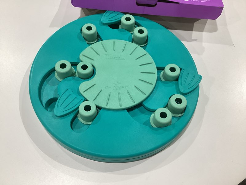 Condition photo showing Good Condition for Outward Hound by Nina Ottosson Dog Worker Treat Puzzle Enrichment Toy, Level 3 Advanced, Green Dog Worker (Green)