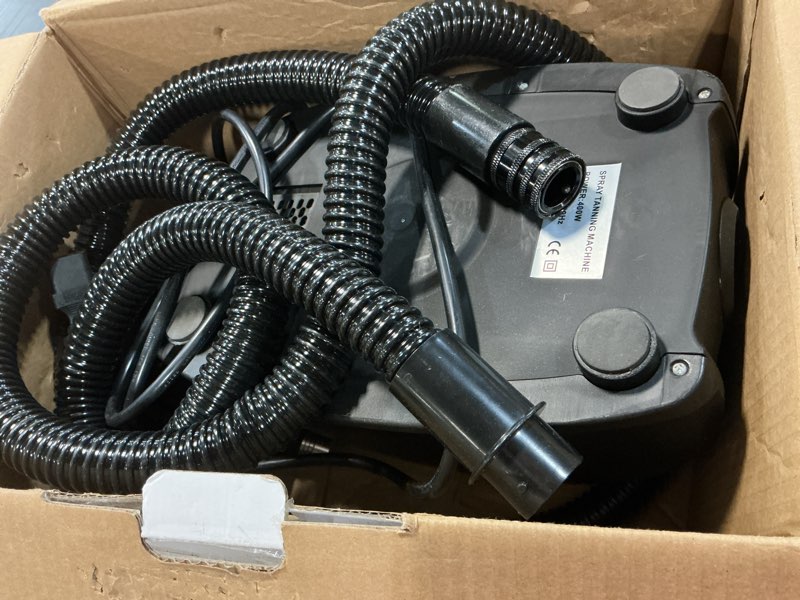 Condition photo showing As Is for spray tan machine hvlp spray tan gun - mobile training program booklet included - airbrush tanning machine for spray tan professionals and enthusiasts by bronze tan