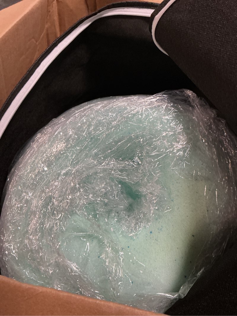 Condition photo showing Good Condition for beautyrest thermagel deluxe cooling pressure-relieving memory foam mattress topper, queen, 3-inch, blue queen 79"x59" 3 inch