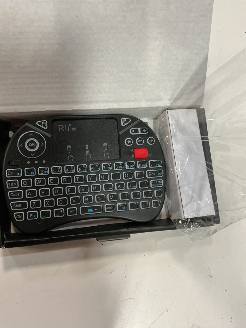 Condition photo showing Good Condition for rii x8 mini keyboard,2.4ghz portable wireless keyboard with touchpad mouse,rgb backlit,rechargeable battery for android tv box/mac/pc/nvidia shield