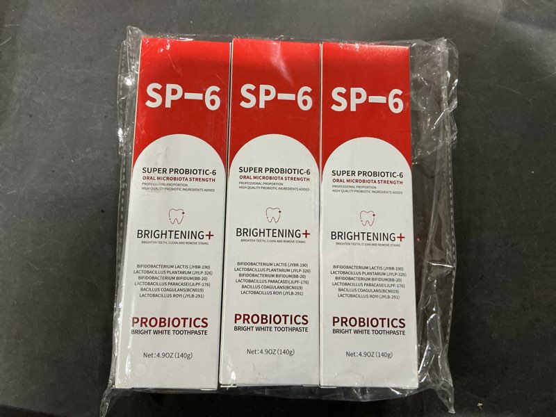Condition photo showing New/Like New for Sp-6 Probiotics Whitening Toothpaste, Sp-6 Ultra Whitening Toothpaste, Fluoride-Free, Fresh Breath Mint Flavor for Oral Health,Enhanced Formula with Enamel-Safe (3)