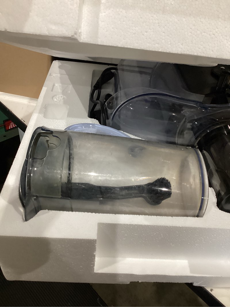 Condition photo showing As Is for breville bje830nre juice fountain cold xl, 70 fl oz, metallics, noir