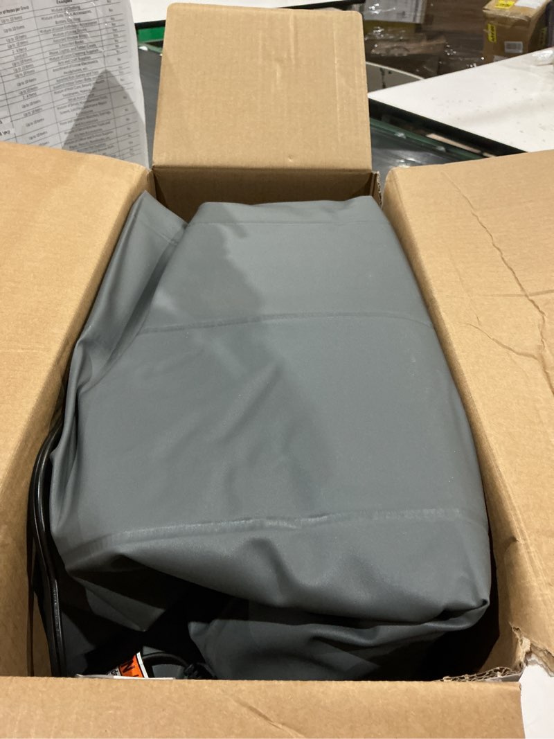 Condition photo showing As Is for intex 64417ed 22in queen dura-beam comfort plush high-rise inflatable air mattress with built in pump for travel and camping, 600lb weight capacity 22" grey queen