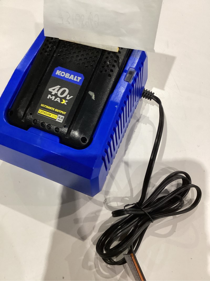 Condition photo showing As Is for Kobalt 40V 40 Volt Max 4.0 Ah Battery and Charger Combo - Fast ...