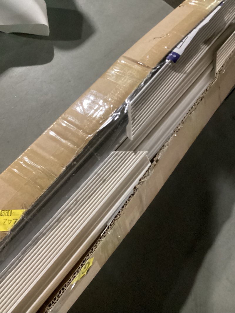 Condition photo showing As Is for Peel and Stick Wall Molding Kit, Accent Wall Panels for Interior Wall Decor with Double-Sided Tape, 3 Set Pre-Cut PS Wainscoting Panels (50 * 40 in)